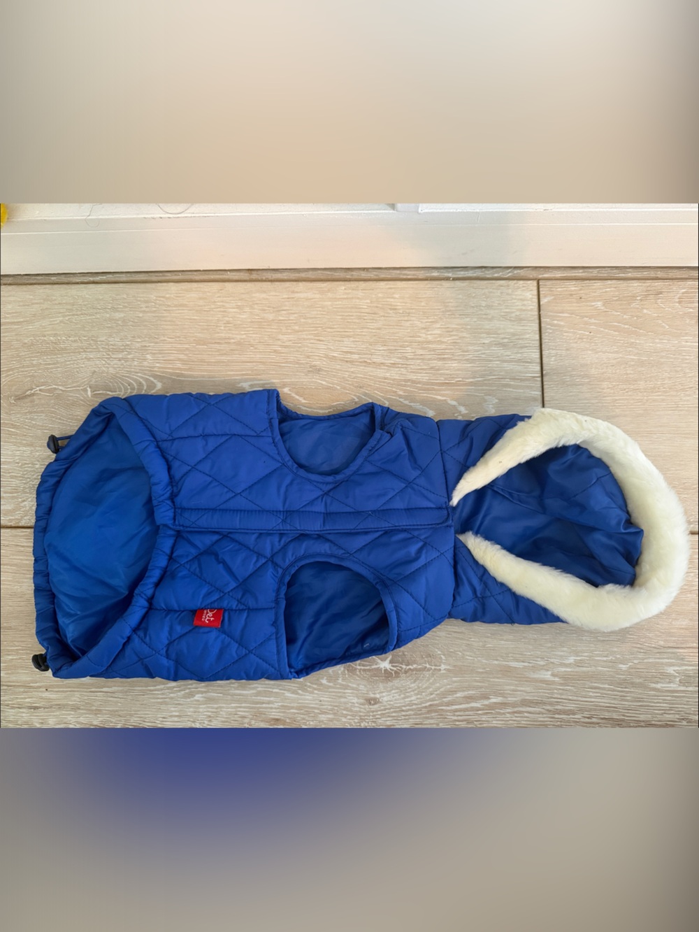 Pet Central puffer Hooded Vest with Cozy Faux-Fur Trim